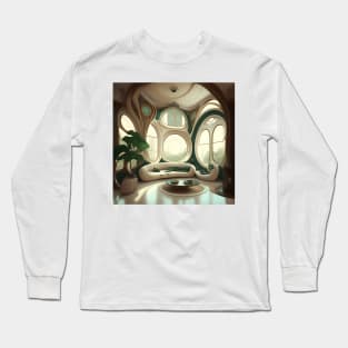 [AI Art] My future living room, Art Nouveau Style Long Sleeve T-Shirt